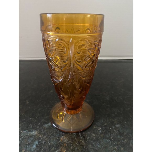 Tiara Sandwich 6" Amber Iced Tea Glass - Picture 4 of 8